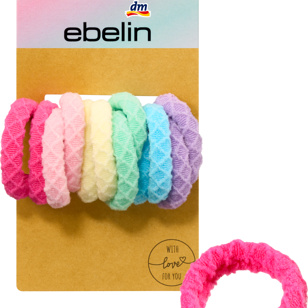 ايبلين أربطة شعر ألوان قوس قزح، 12 قطعة