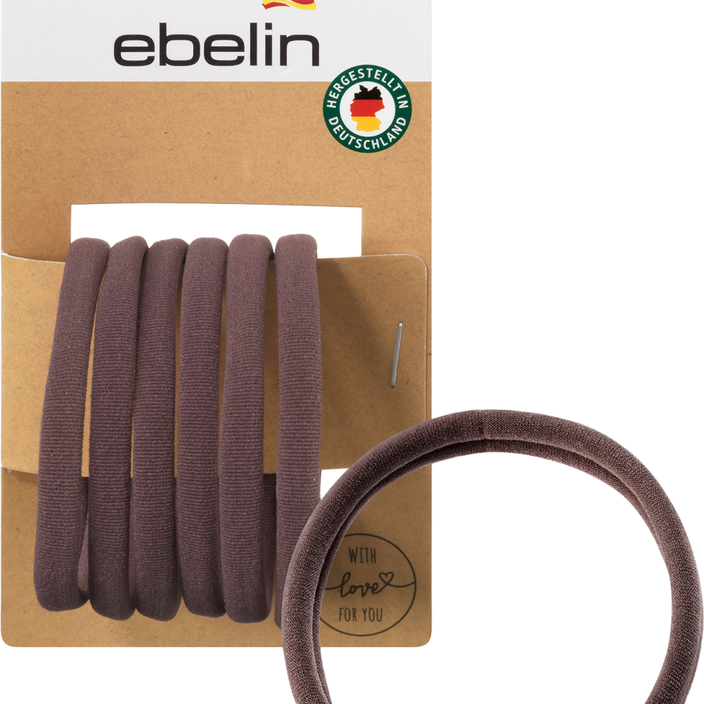 إيبلين ربطة شعر بنية ناعمة، 6 قطع