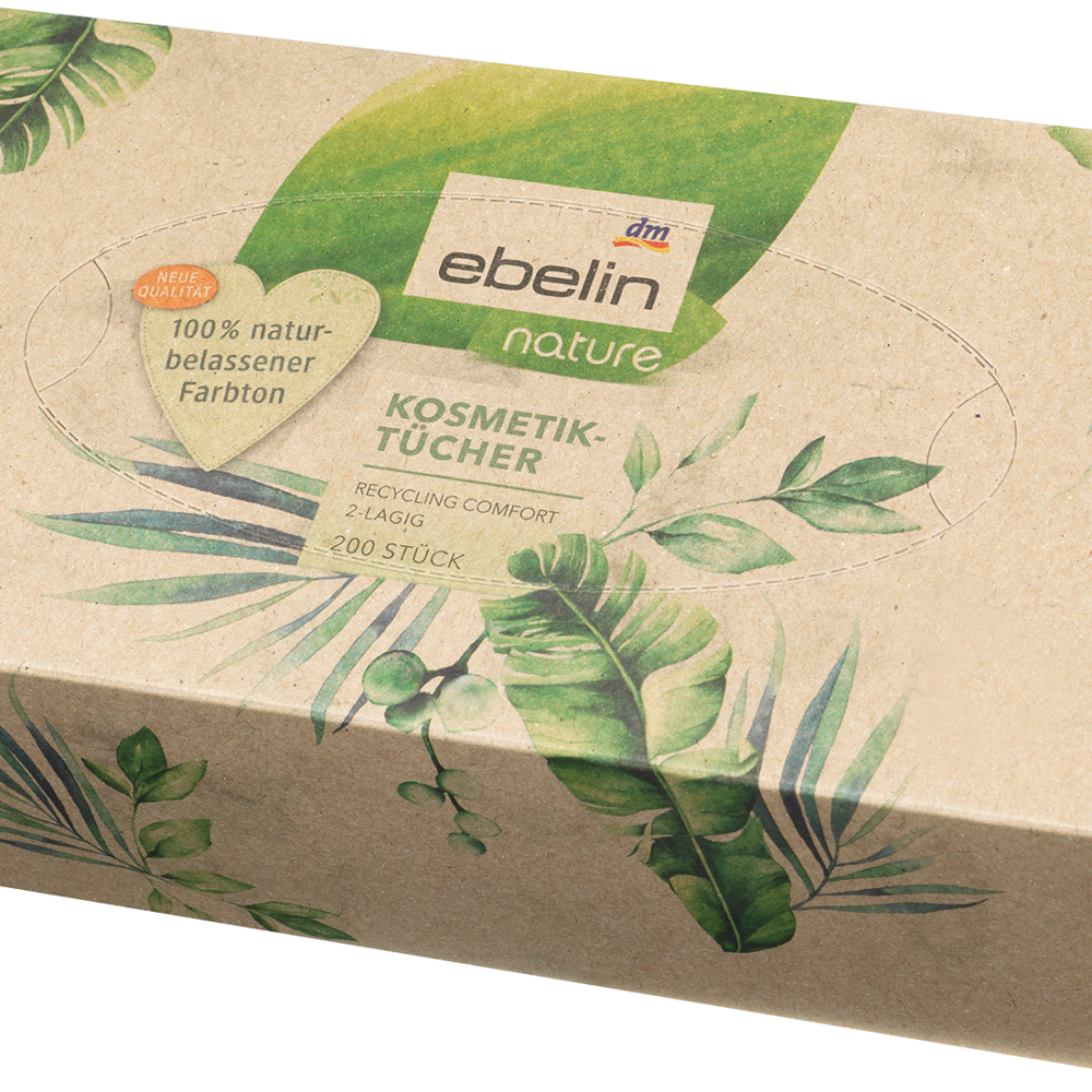 ايبلين مناديل تجميل معاد تدويرها، 200 قطعة