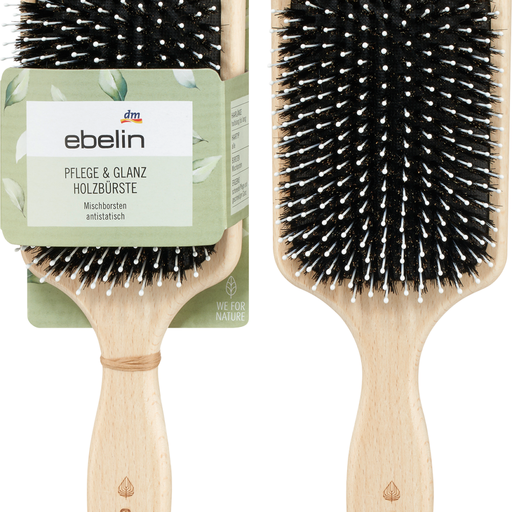 ebelin فرشاة شعر للعناية بالخشب واللمعان ، عريضة للغاية ، 1 قطعة
