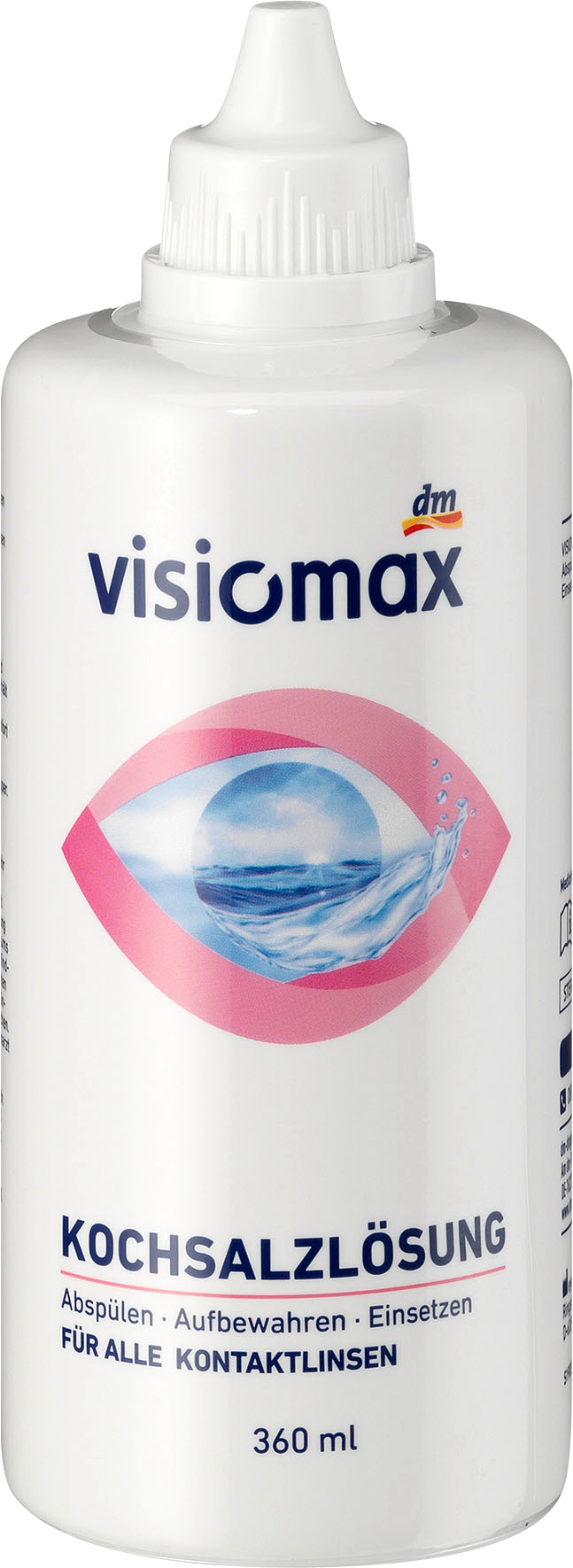VISIOMAX للعناية بالعدسات اللاصقة محلول ملحي ، 360 ملجهاز طبي