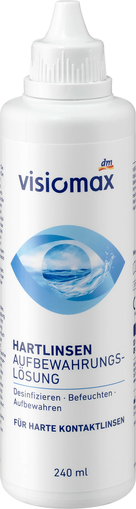 منتج العناية بالعدسات اللاصقة VISIOMAXحل تخزين العدسات الصلبة ، 240 ملجهاز طبي