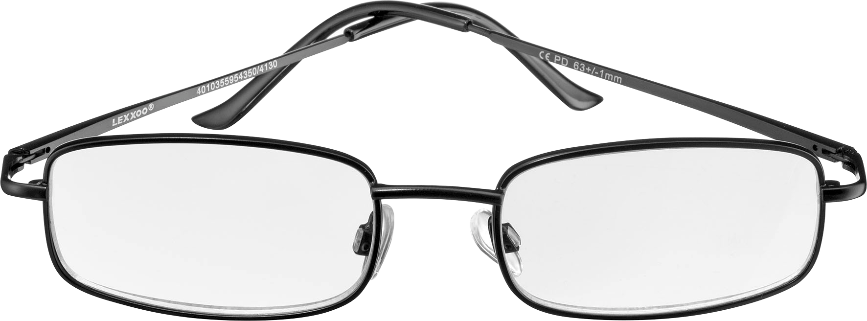 VISIOMAX نظارات قراءة جاهزة للاستخدام أسود / غير لامع +1,00 ، 1 جهاز طبي