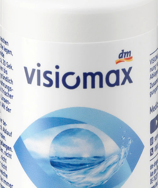 منتج VISIOMAX للعناية بالعدسات اللاصقة ، منظف العدسات الصلبة ، جهاز طبي 30 مل