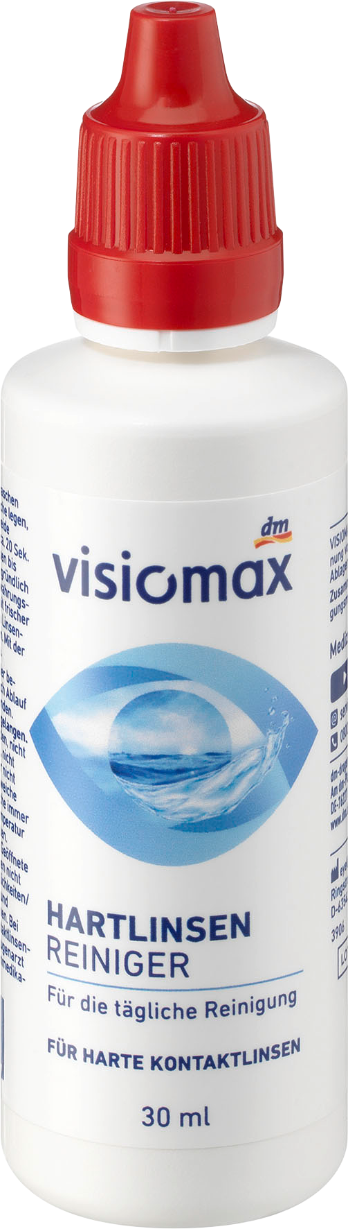 منتج العناية بالعدسات اللاصقة VISIOMAX ، منظف العدسات الصلبة ، 30 مل جهاز طبي