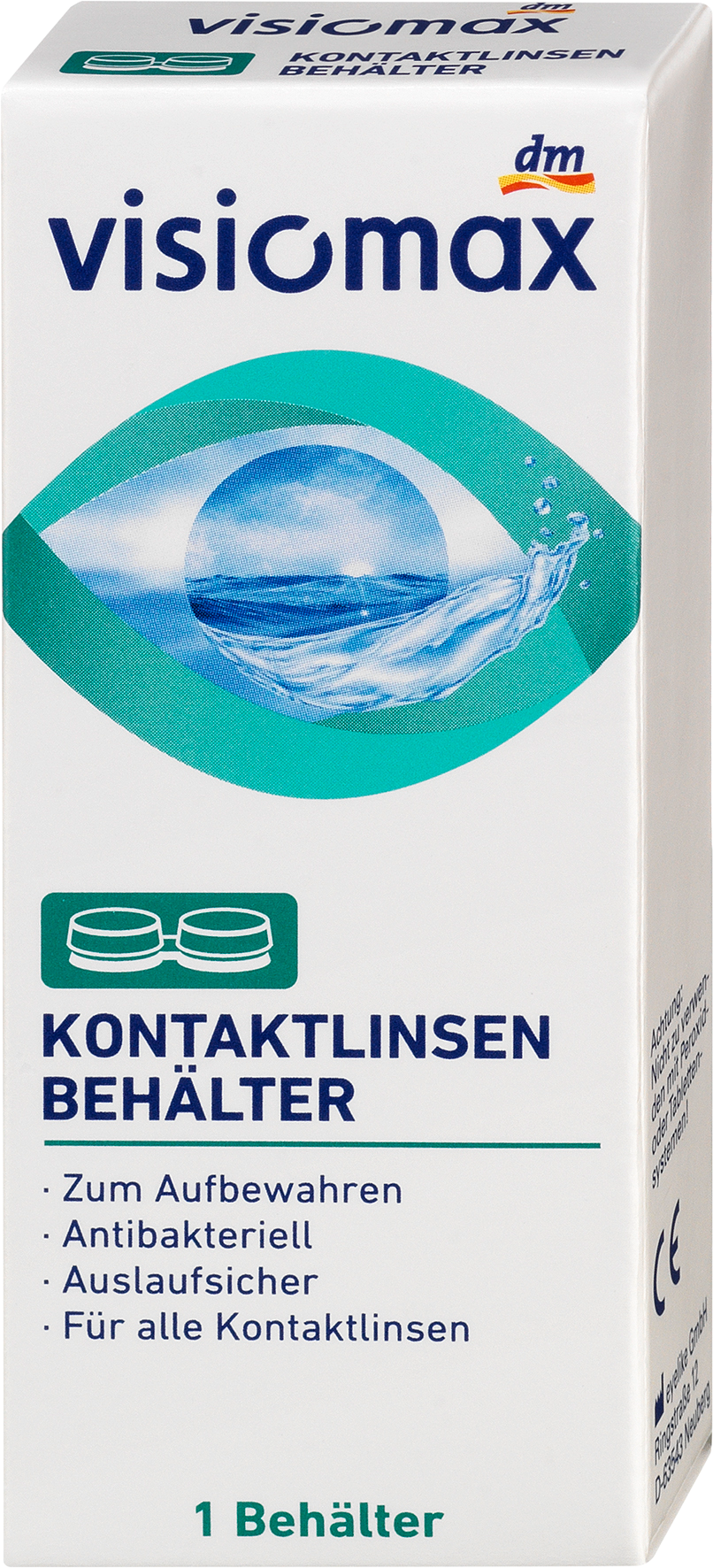 حافظة العدسات اللاصقة VISIOMAX ، 1 جهاز طبي