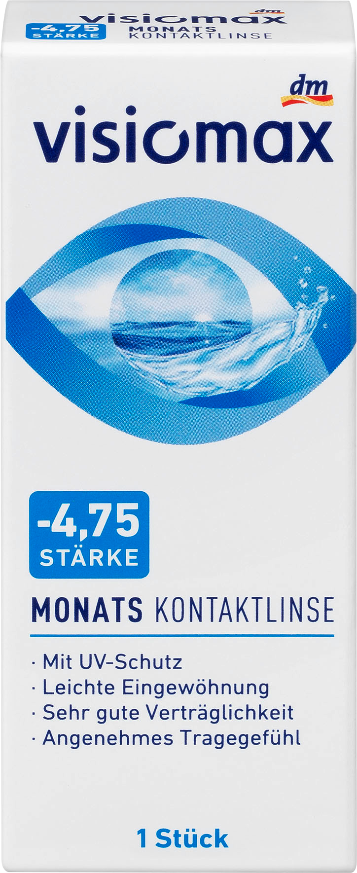 VISIOMAX عدسة شهرية ديوبتر -4.75 ، 1 جهاز طبي