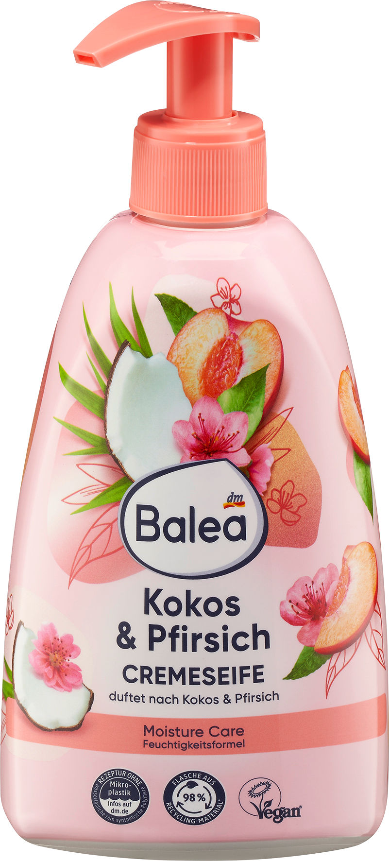 باليا صابون كريم بالخوخ وجوز الهند، 500 مل