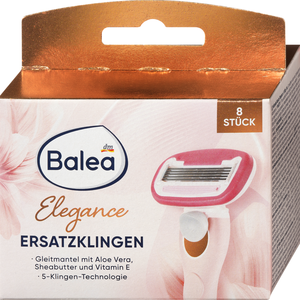 Balea شفرات حلاقة إليجانس، 8 قطع