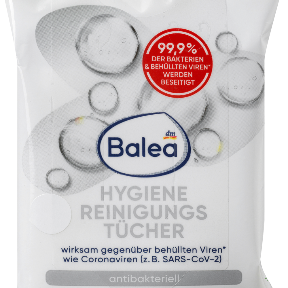 Balea مناديل تنظيف صحية ، 10 قطع منتج مبيد حيوي