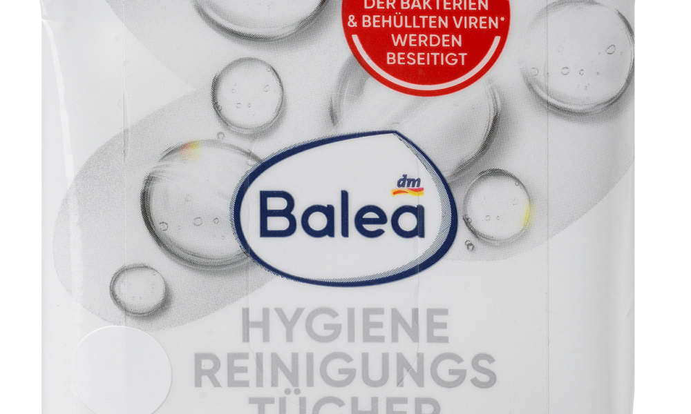 Balea مناديل تنظيف صحية ، 10 قطع منتج مبيد حيوي