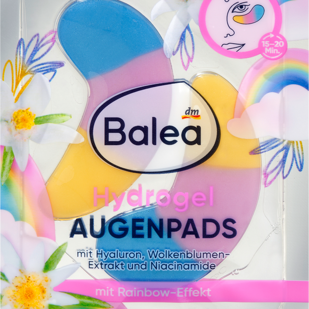 باليا وسادات عين هيدروجيل قوس قزح (1 زوج) ، 2 قطعة