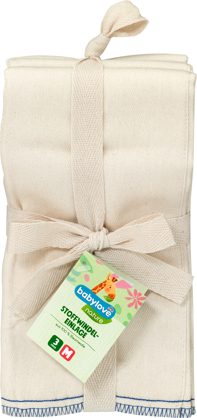 بيبي لوف طبيعة حفاضات من القماش مقاس M، 3 قطع