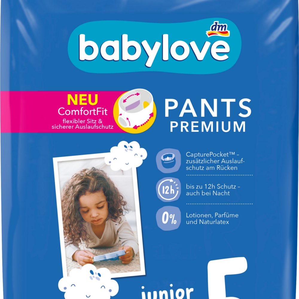 بيبي لوف بنطال أطفال بريميوم مقاس 5 (13-18 كجم)، 20 قطعة