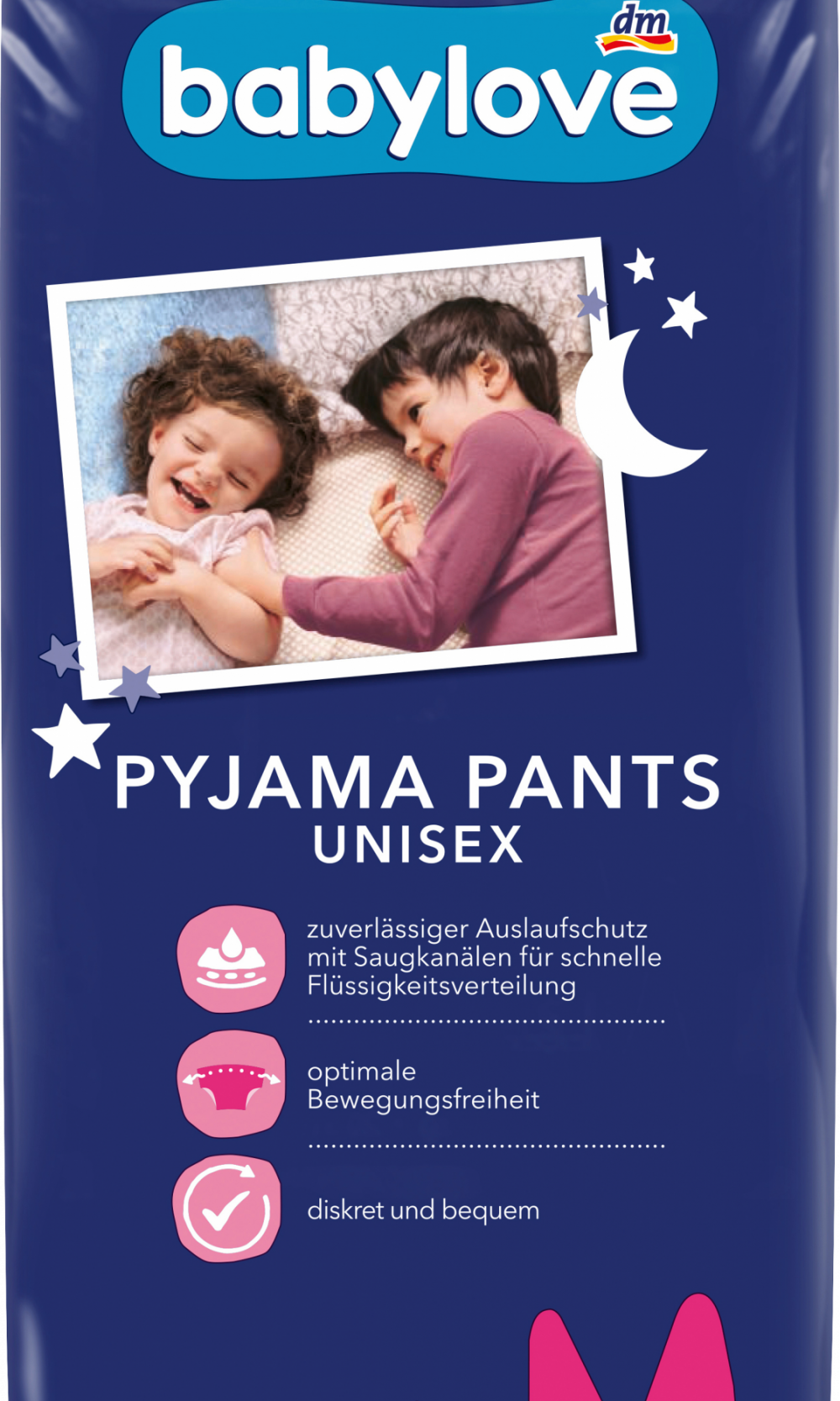 بيبي لوف بنطلون بيجامة مقاس M 4-7 سنوات (17-30 كجم)، 10 قطعجهاز طبي