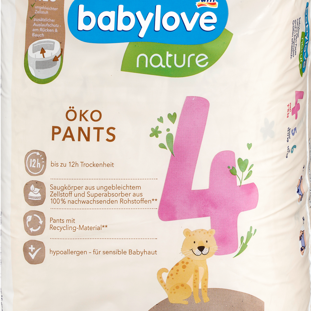 بيبي لوف بنطال أطفال نايتشر مقاس 4 ماكسي (9-15 كجم)، 20 قطعة