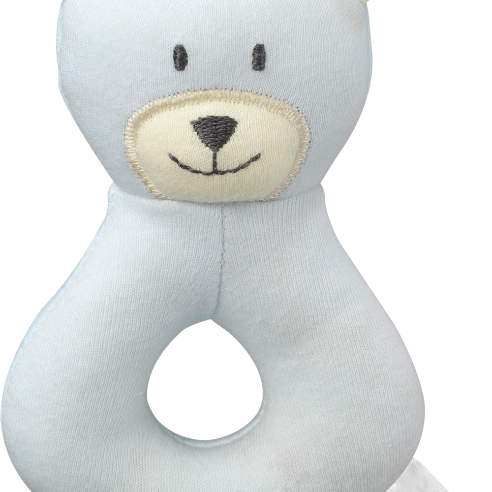 بيبي لوف قماش خشخشة الدب اليدوي، 1 قطعة