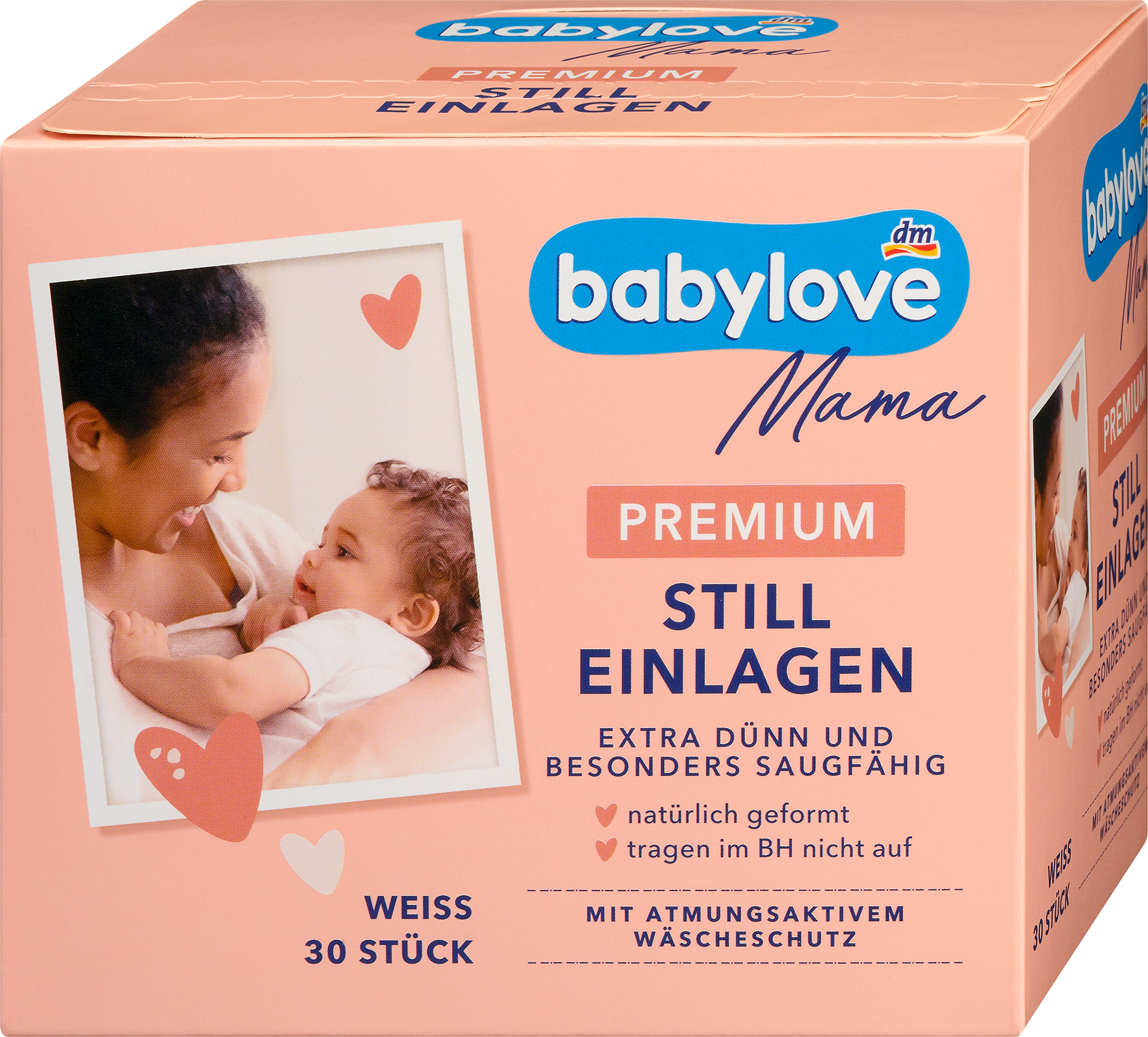 بيبي لوف ماما ضمادات الرضاعة الفاخرة الرقيقة للغاية، 30 قطعة