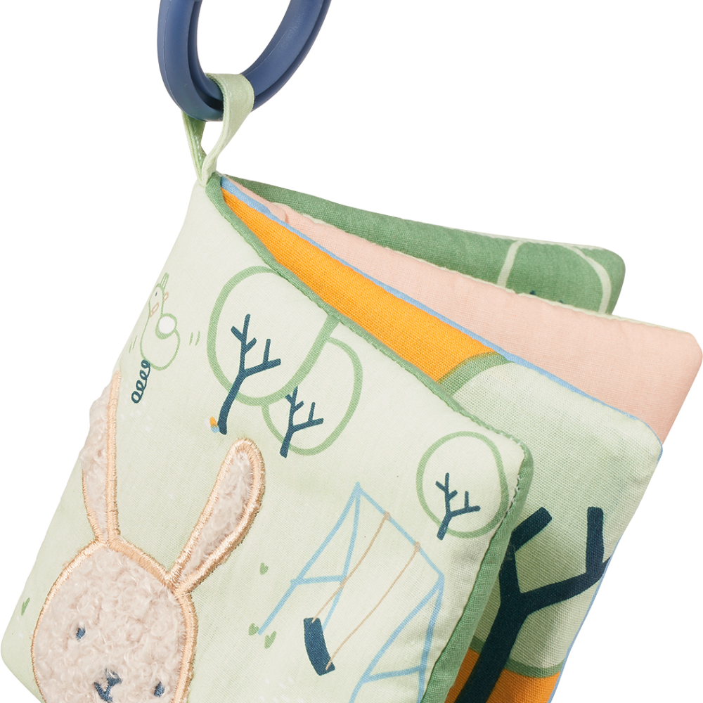 بيبي لوف كتاب أطفال مصنوع من قماش الأرنب ، 1 قطعة