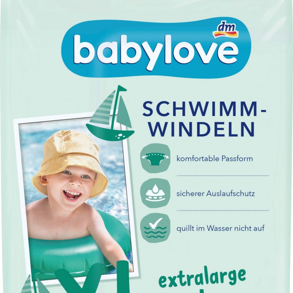 بيبي لوف حفاضات السباحة XL، 12 قطعة