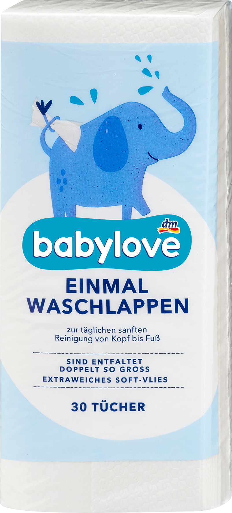 بيبي لوف منشفة يمكن التخلص منها، 30 قطعة