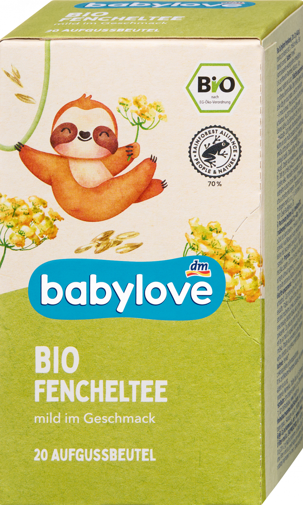 بيبي لوف شاي أطفال بالشمر (20 كيس)، 40 جم