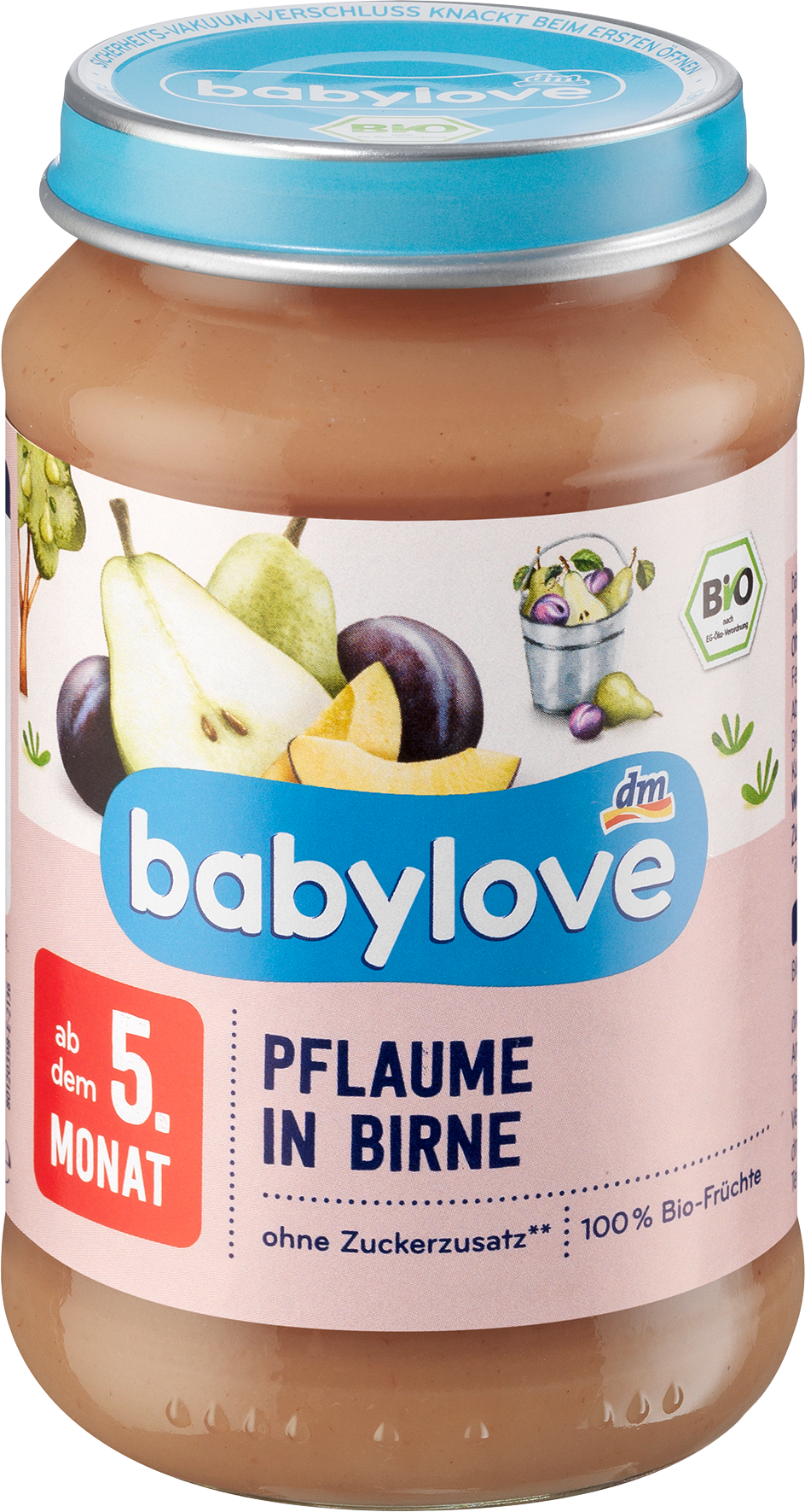 بيبي لوف فواكه البرقوق في الكمثرى من الشهر الخامس، 190 جرام طعام تكميلي