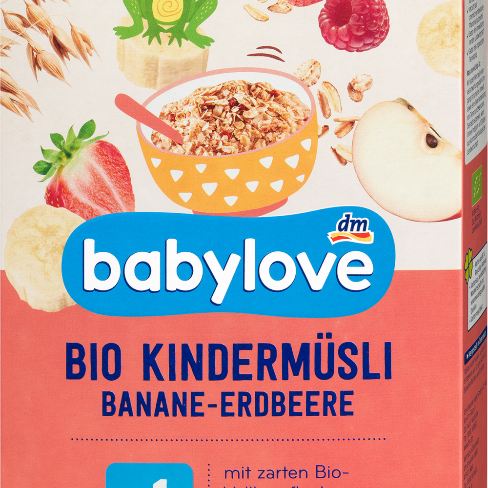 بيبي لوف موسلي موز وفراولة للأطفال من 1 سنة، 200 جرام طعام تكميلي