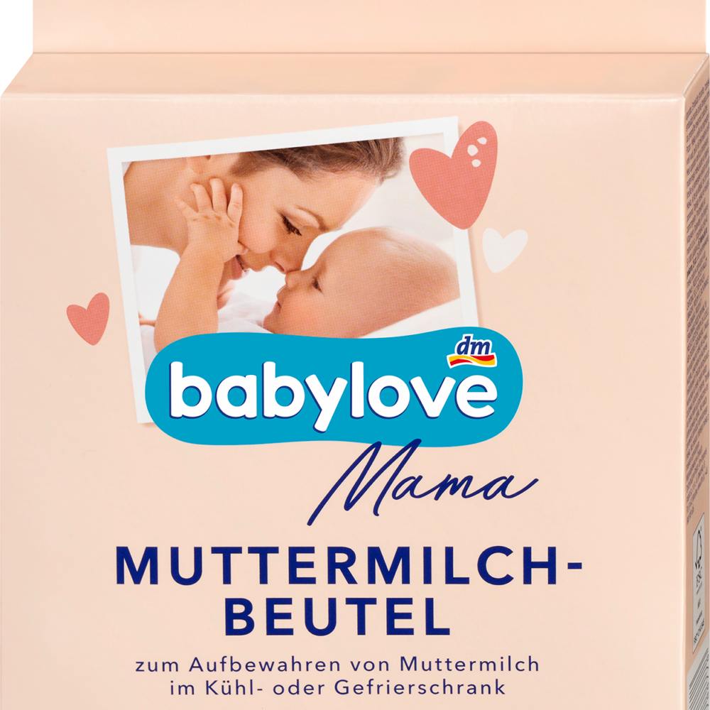 بيبي لوف ماما كيس حليب الثدي، 25 قطعة