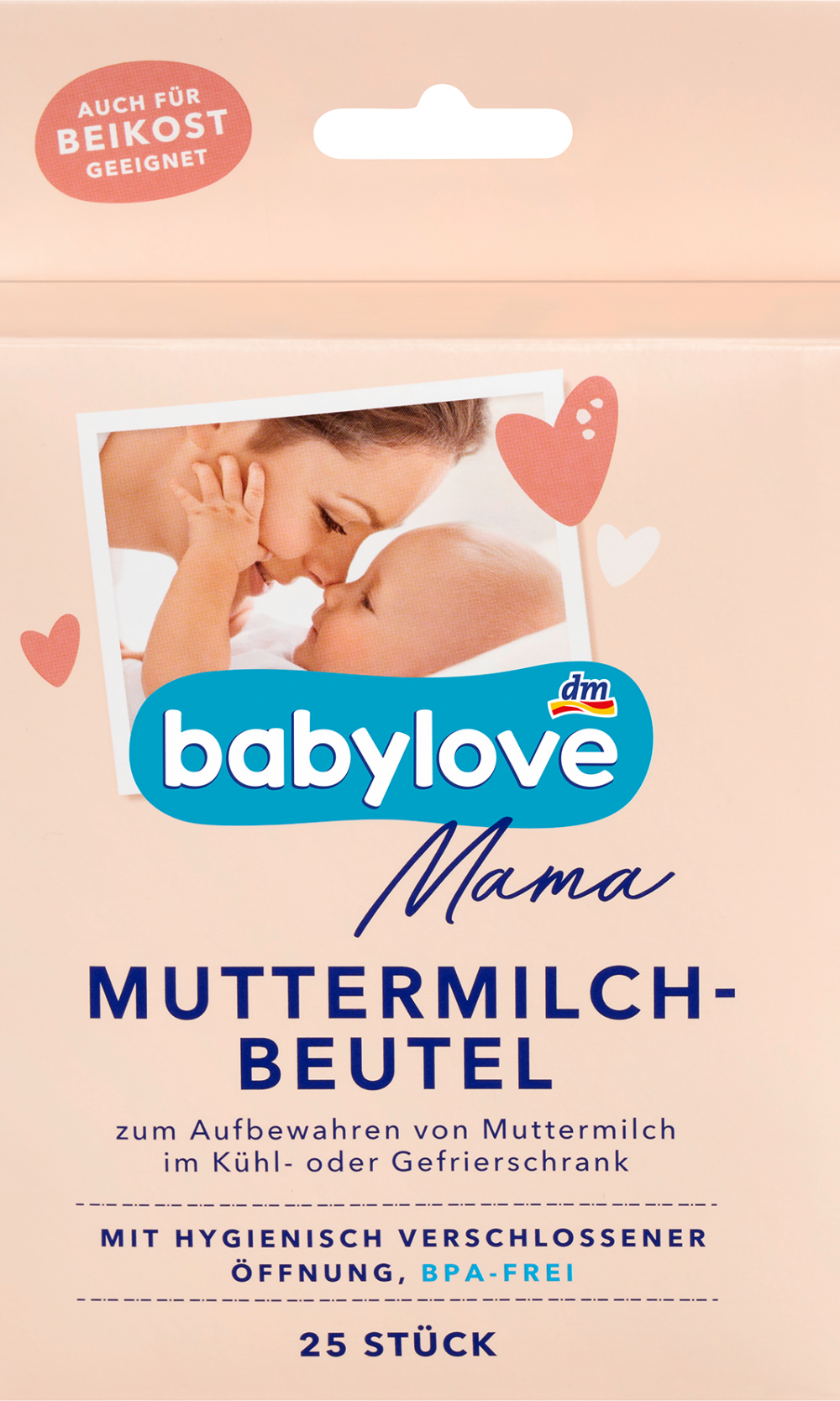 بيبي لوف ماماكيس حليب الثدي، 25 قطعة