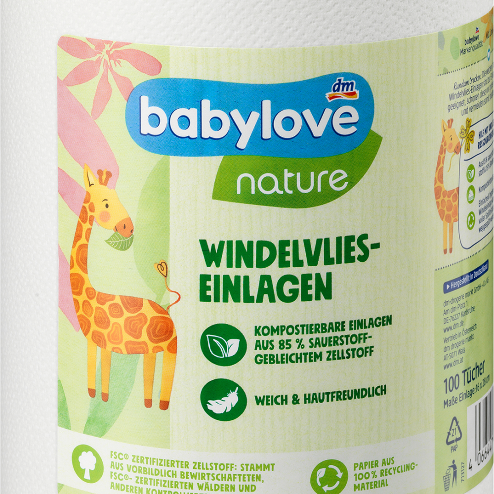 بيبي لوف حشوات من الصوف من الطبيعة، 100 قطعة