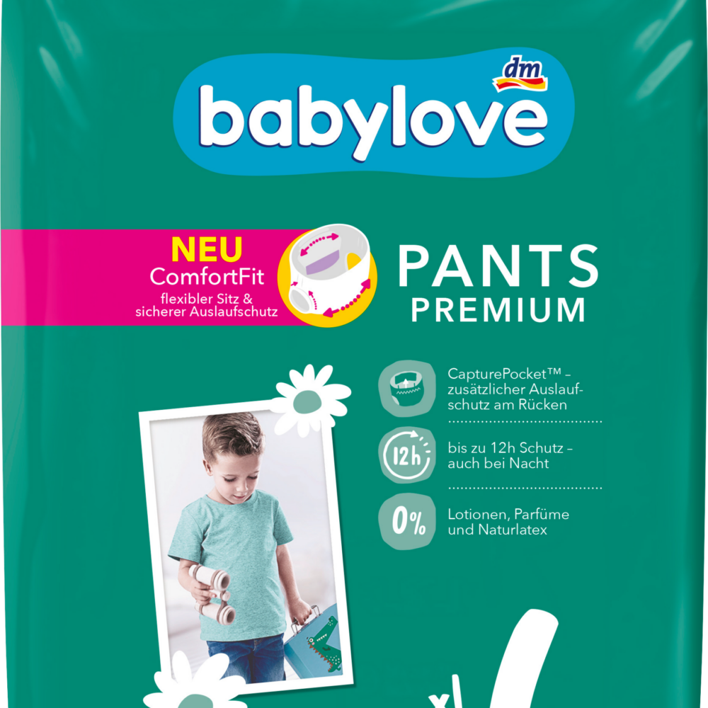 بيبي لوف بنطال أطفال مقاس ممتاز 6 XL (15+ كجم)، 18 قطعة