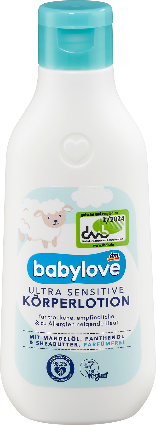 بيبي لوف لوشن للجسم للأطفال شديد الحساسية، 250 مل