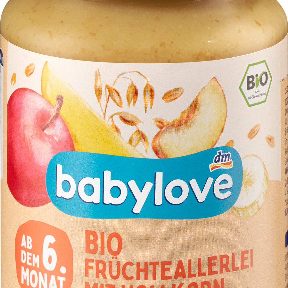 بيبي لوف فواكه وحبوب الفاكهة أليري مع الحبوب الكاملة من الشهر السادس ، 190 جرام طعام تكميلي