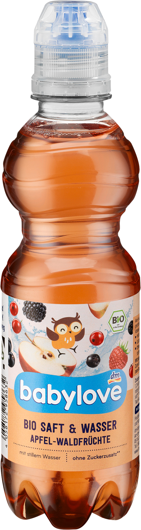 بيبي لوف عصير وماء فواكه غابة التفاح ، 330 مل يمكن التخلص منه