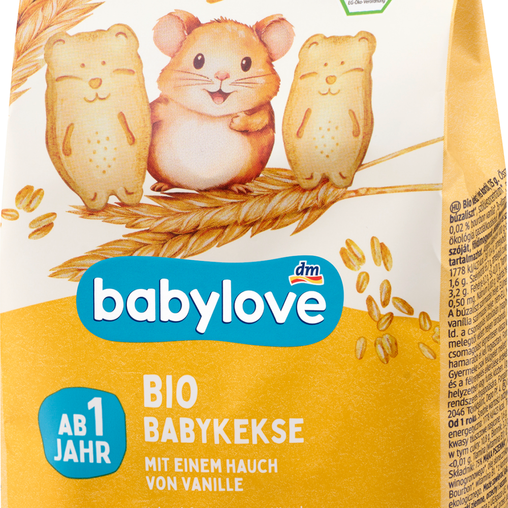 بيبي لوف بسكويت أطفال فانيليا من 1 سنة، 125 جرام طعام تكميلي