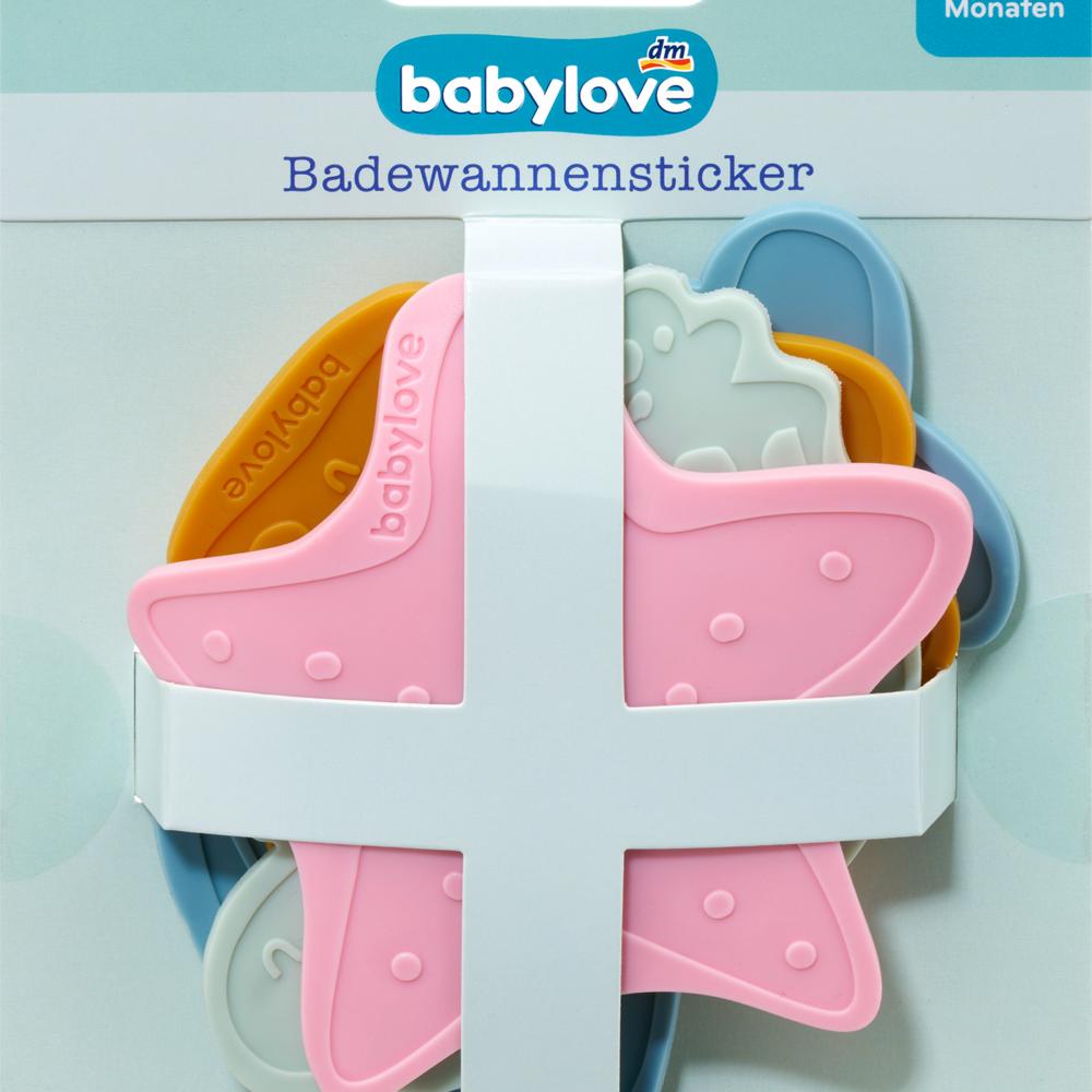 بيبي لوف ملصقات حوض الاستحمام، 4 قطع