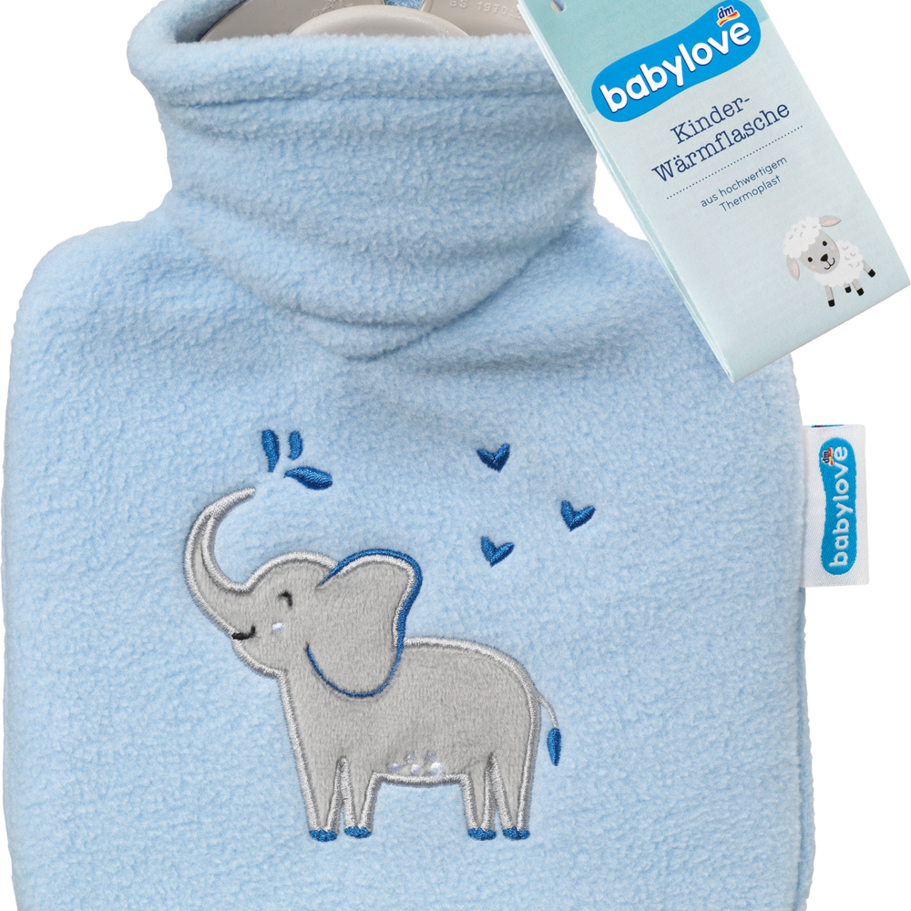 بيبي لوف زجاجة ماء ساخن للأطفال أزرق ، 1 جهاز طبي