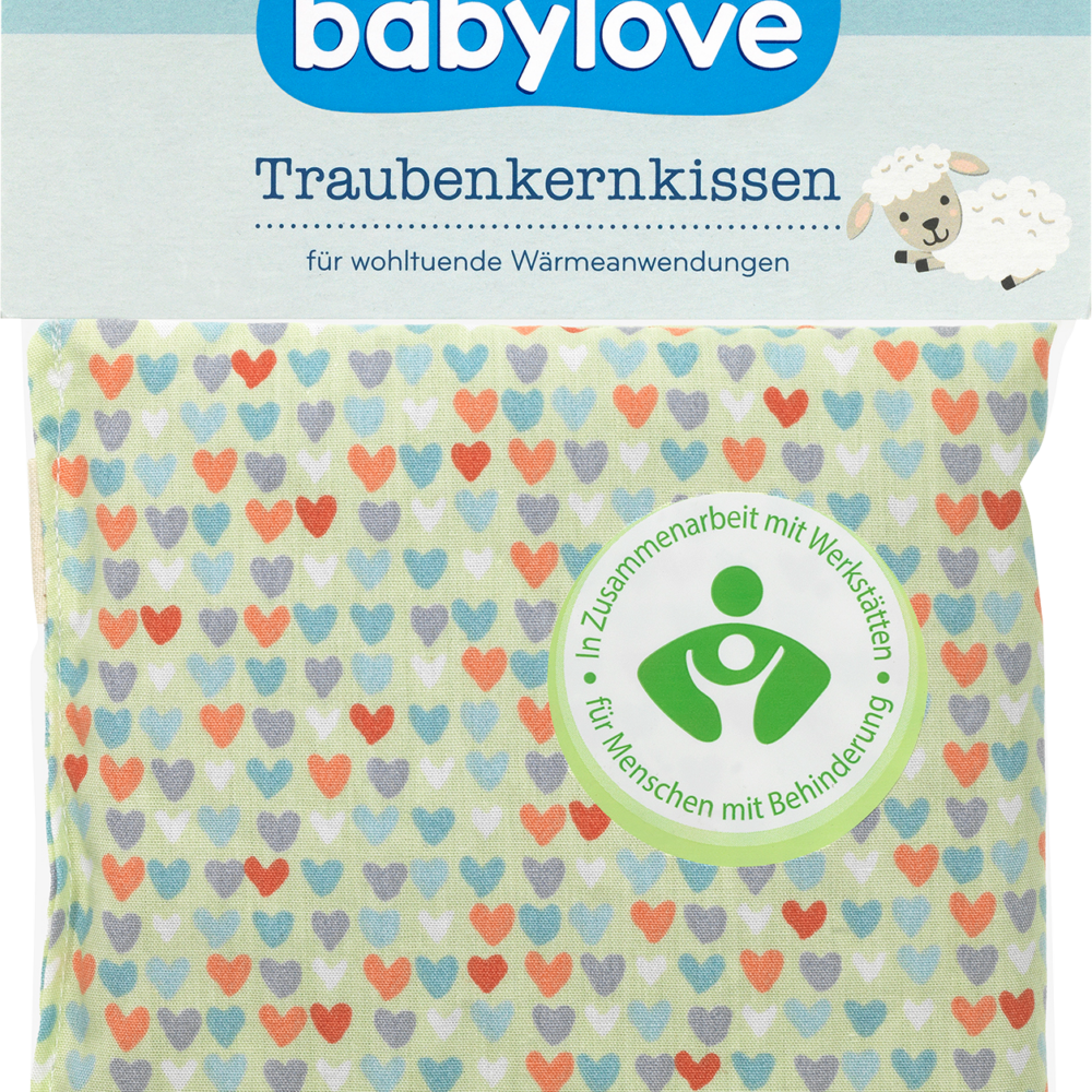 بيبي لوف قلوب وسادة بذور العنب ، 1 جهاز طبي