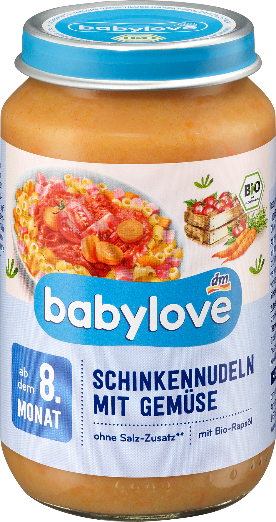 بيبي لوف رجالي ü نودلز لحم الخنزير مع الخضار، من 8 أشهر، 220 غرامطعام تكميلي