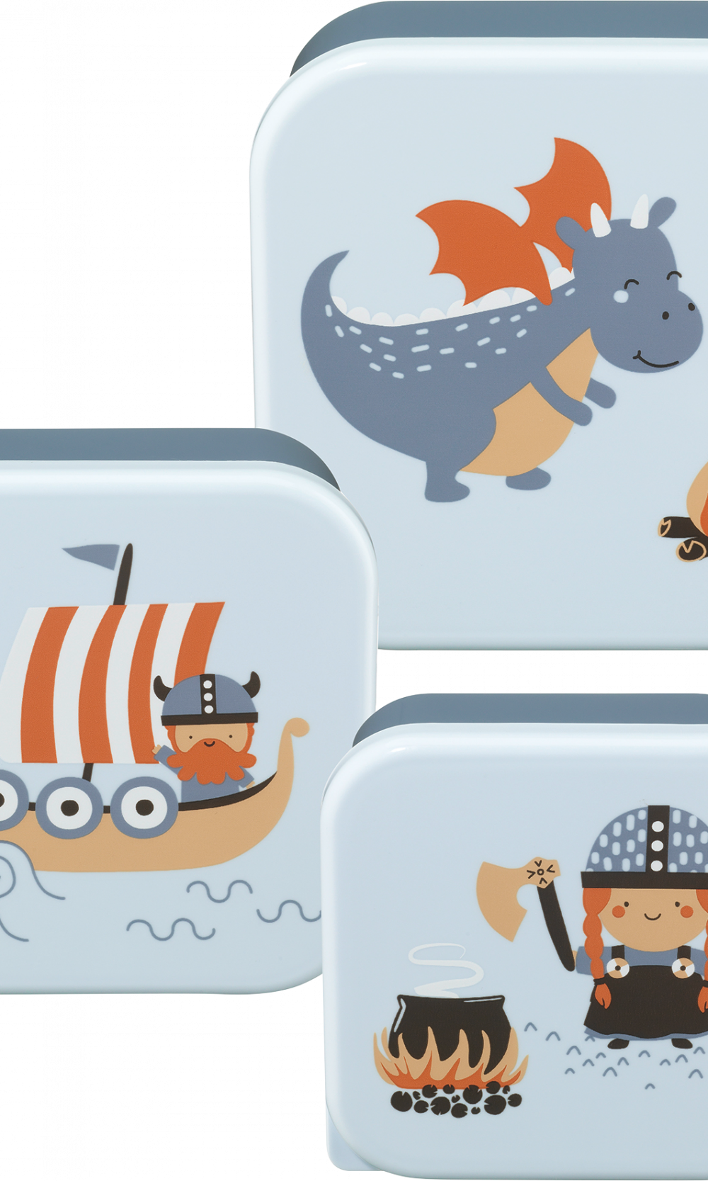 بيبي لوف علب سنك باللون الأزرق، 3 قطع، 1 قطعة