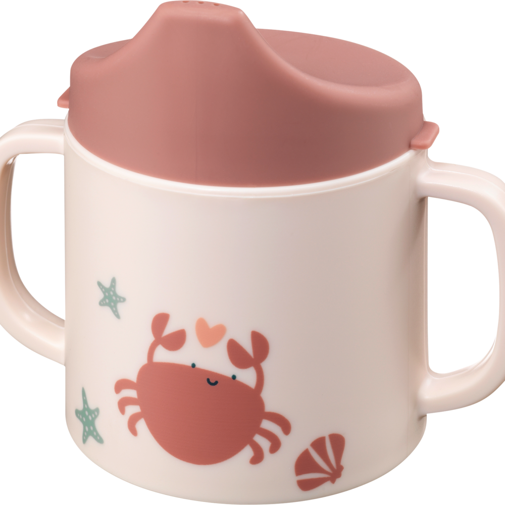 بيبي لوف كوب شرب من البولي بروبلين وردي، 1 قطعة