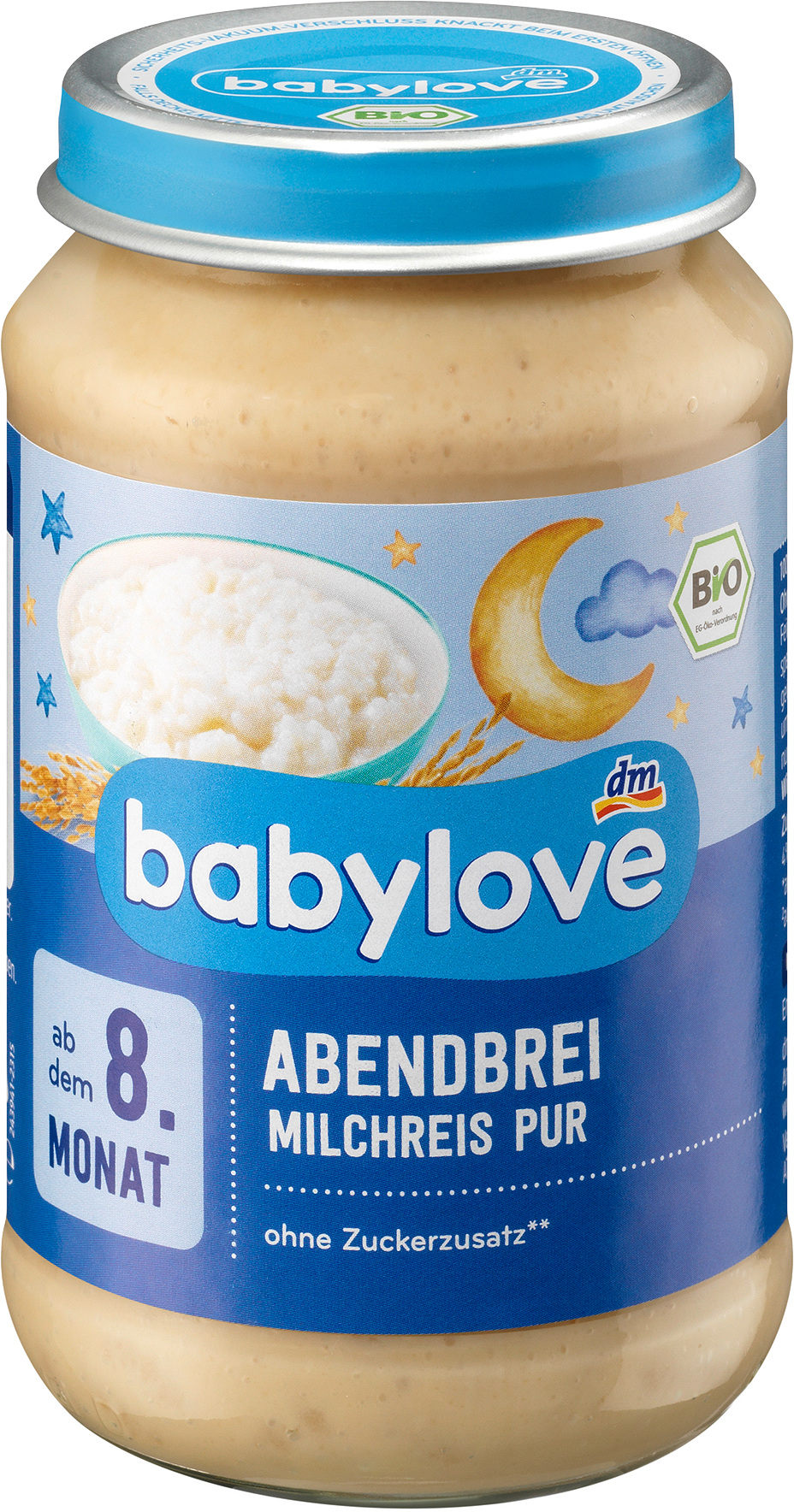 بيبي لوف عصيدة بودنغ الأرز النقي، من الشهر 8، 190 جرام طعام تكميلي