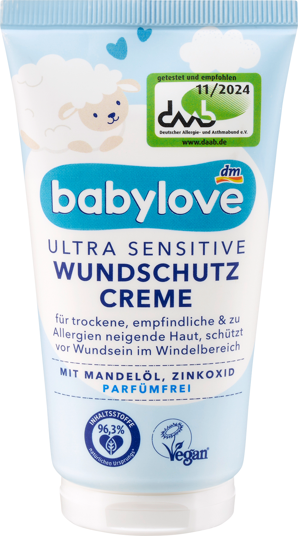بيبي لوف كريم حماية من الجروح فائق الحساسية، 75 مل