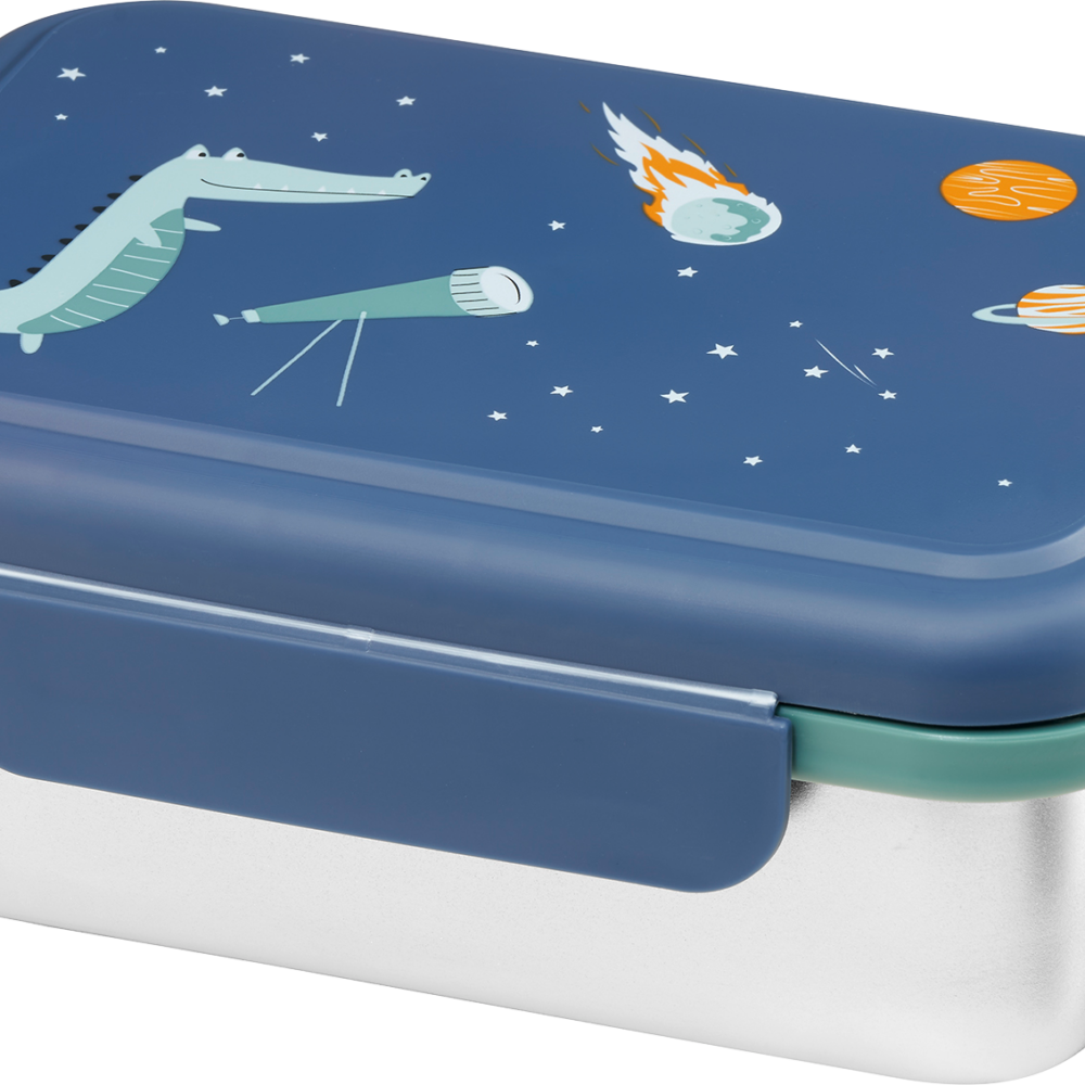 صندوق غداء بيبي لوف ستانلس ستيل أزرق / أخضر ، 1 قطعة