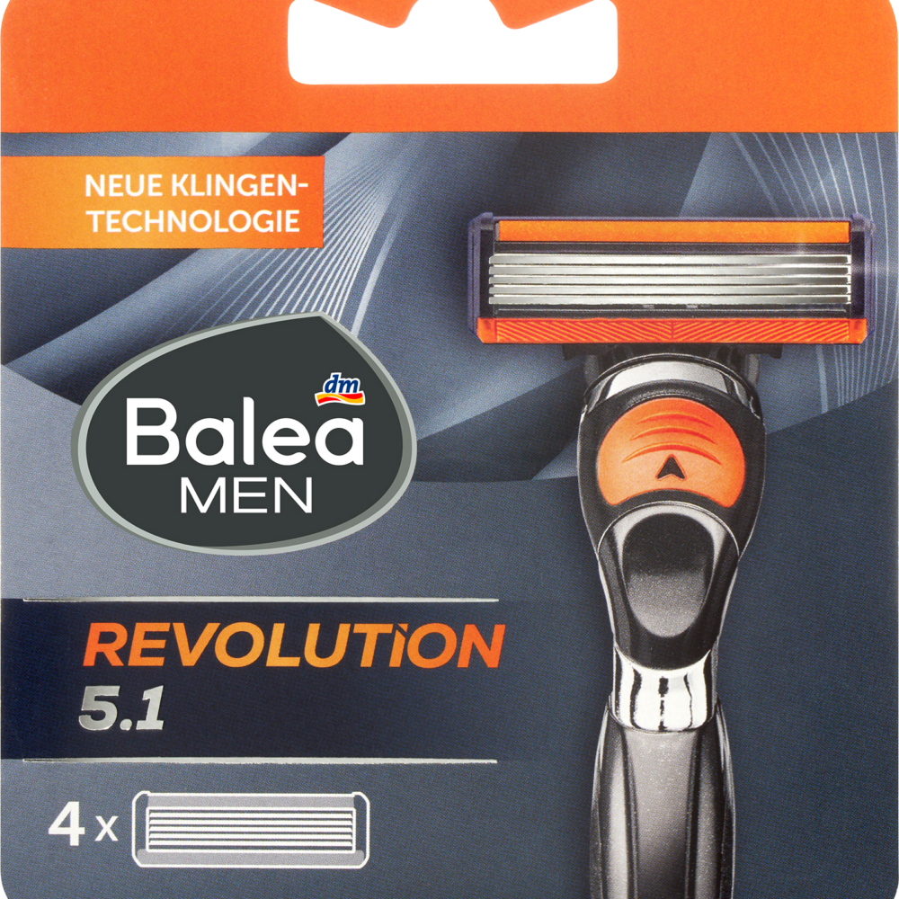 باليا شفرات حلاقة رجال، ريفولوشن 5.1، 4 قطع
