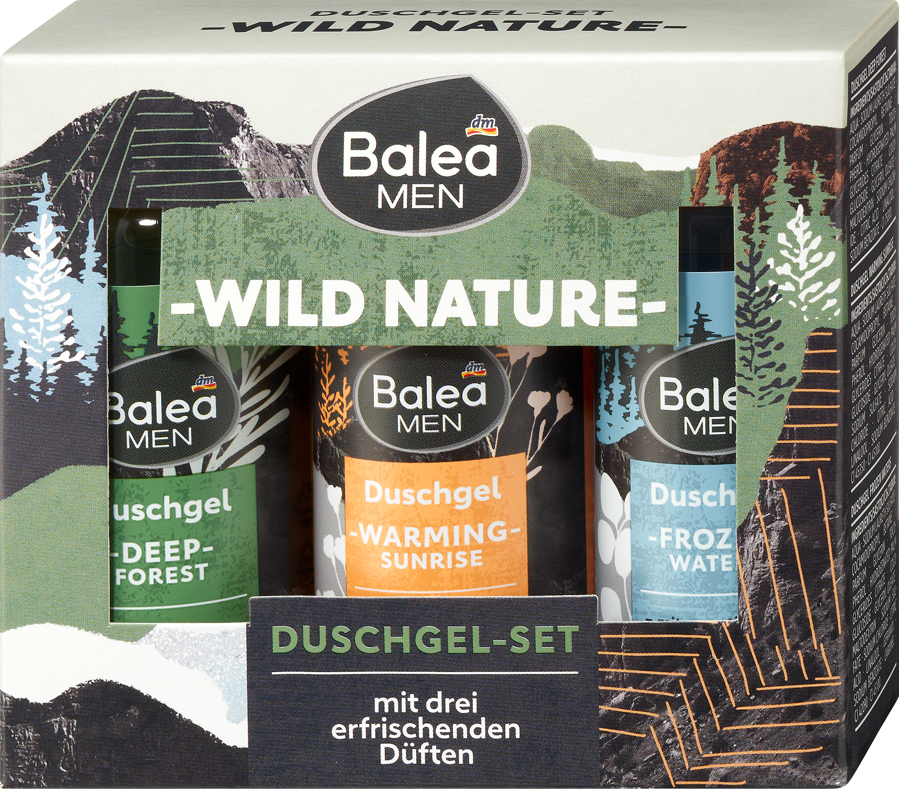 باليا طقم هدايا رجالي وايلد نيتشر 3 قطع، 1 قطعة