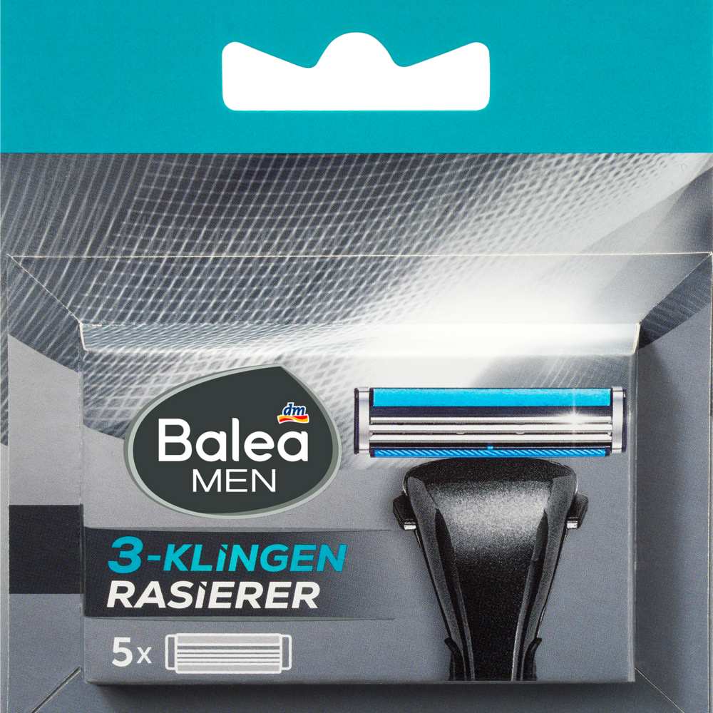 باليا شفرات حلاقة للرجال ، ماكينة حلاقة 3 شفرات ، 5 قطع