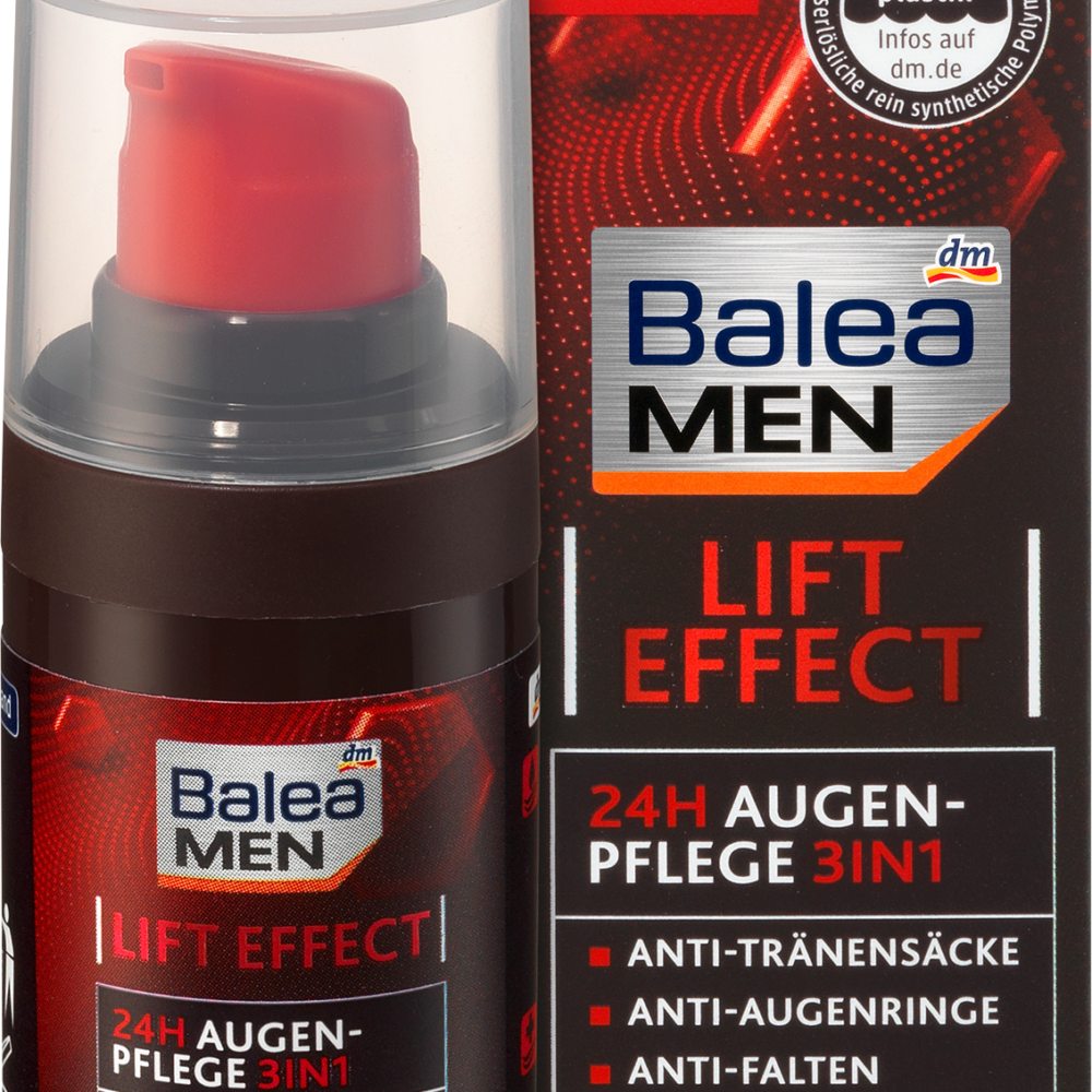 Balea كريم رفع العين للرجال 24 ساعة 3 في 1 ، 15 مل