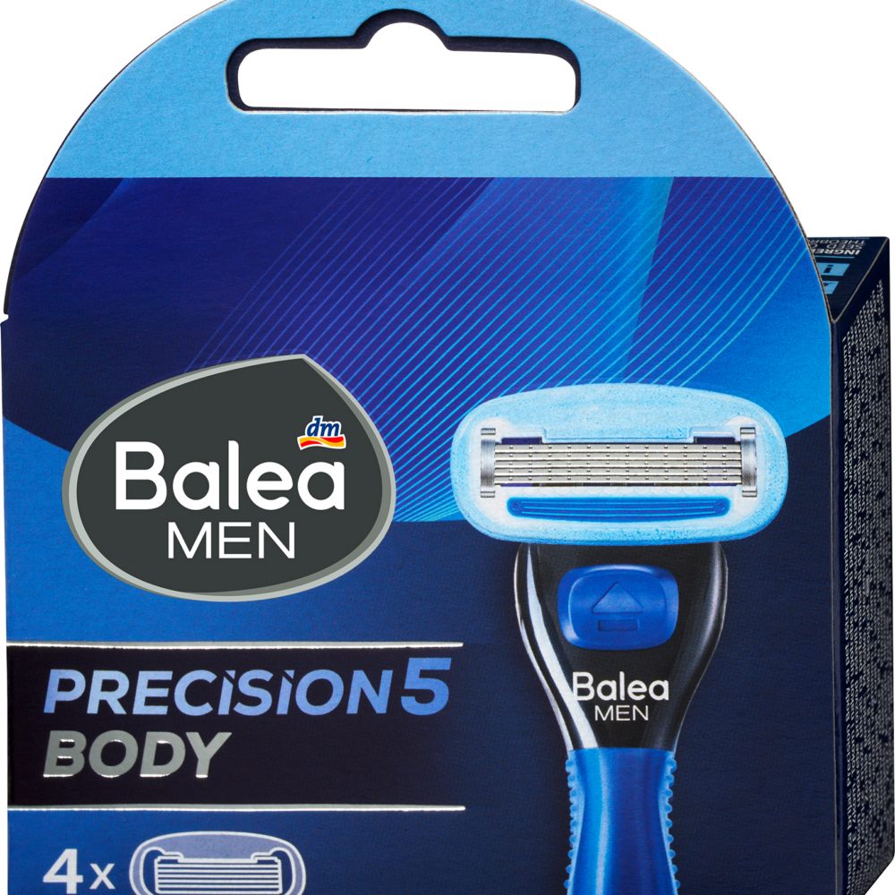 باليا شفرات حلاقة للرجال ، هيكل دقيق ، 4 قطع